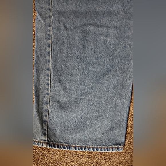 Mens Basic Edition Blue Jeans Relaxed Fit 40x32 - Picture 6 of 9